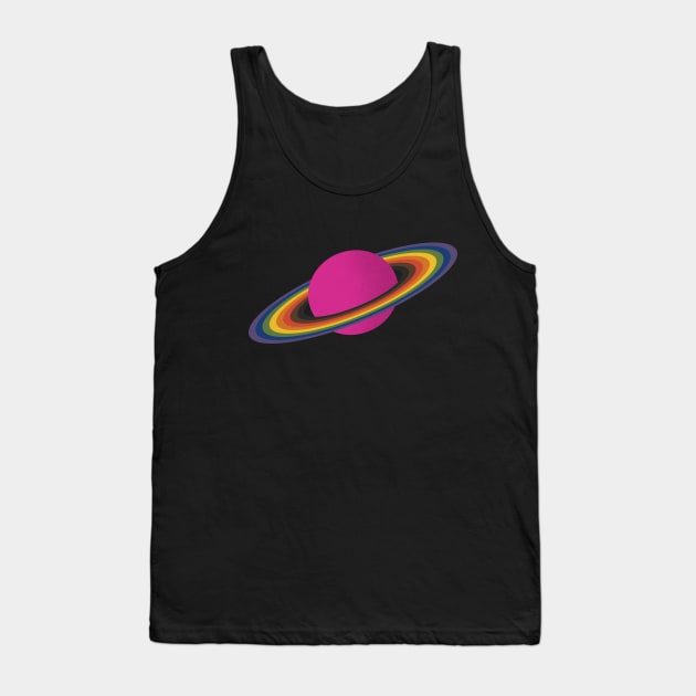 Gay Pride Planet Tank Top by lavenderhearts